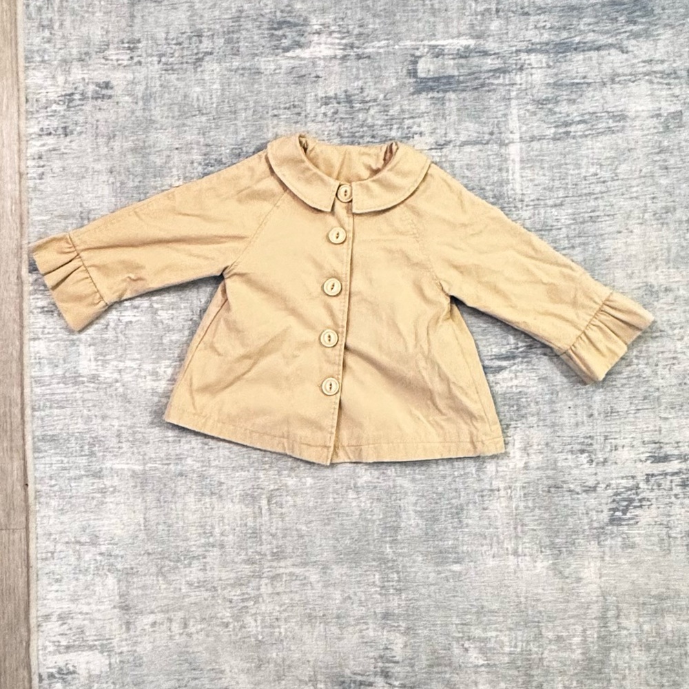 Classic Tan Kids Button Down Cardigan